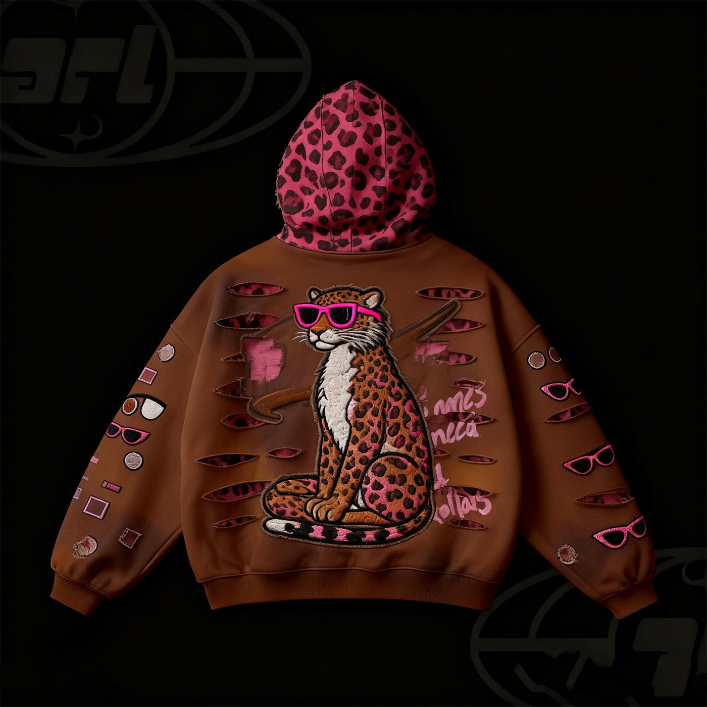 Fashion Casual Printed Polyester Sweater