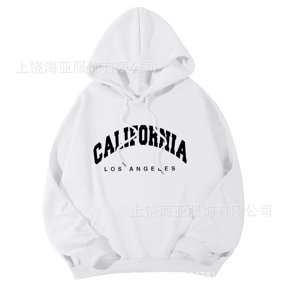 Hoodie With Letter Print Sweater