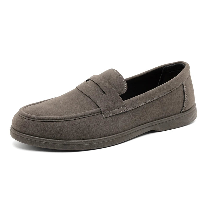Hot Sale Men's Slip On Loafers Preppy Lightweight Breathable Comfort Outdoor Flats Non Slip Soft Sole Casual Daily Walking Shoes