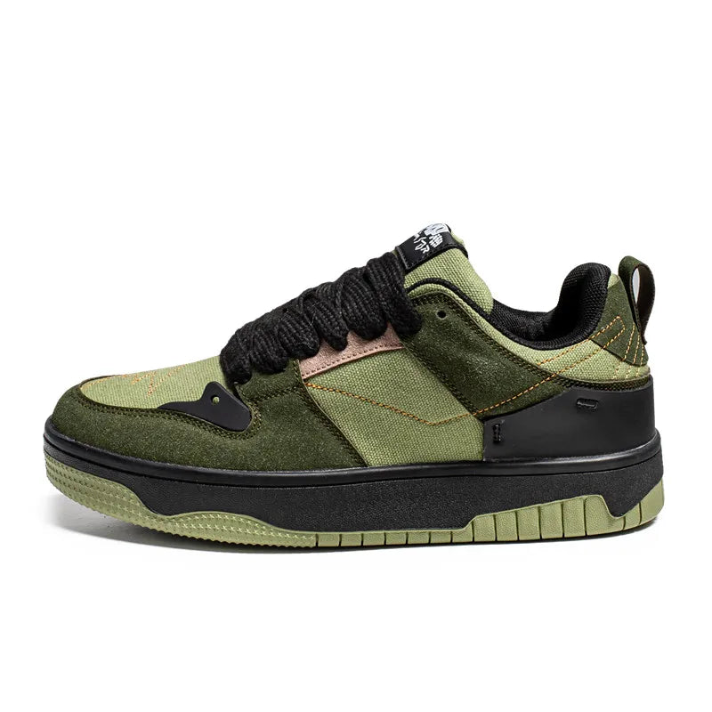 Men's Run Sneaker Walking Leather Shoes Youth Casual Cricket Shoes Fashion Trend Board Shoes Comfort Skateboard Shoes