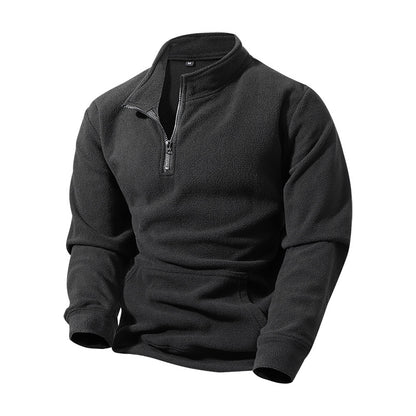 Men's Fashion Half-Zip Pullover Hoodie