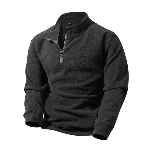 Men's Fashion Half-Zip Pullover Hoodie