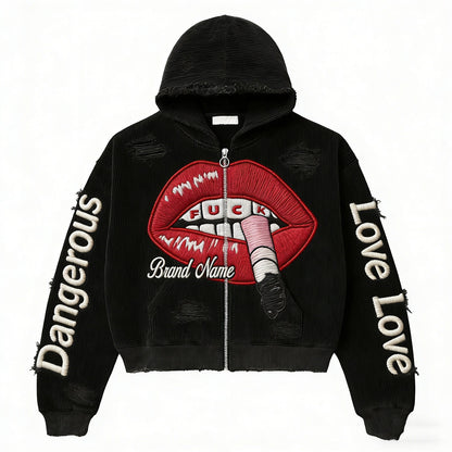 Fashion Casual Printed Polyester Sweater