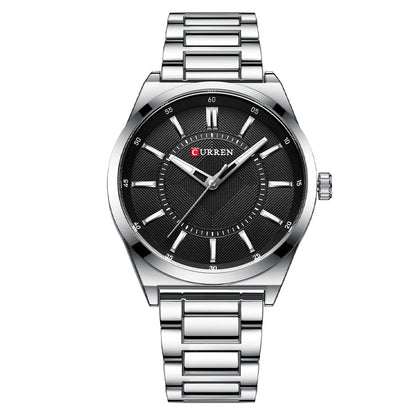 Mens Simple Business Waterproof Bar-Clasp Watch