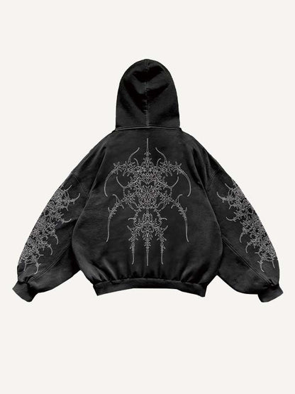 Fashion Casual Printed Polyester Sweater