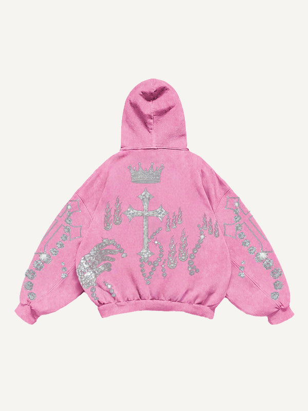 Fashion Casual Printed Polyester Sweater
