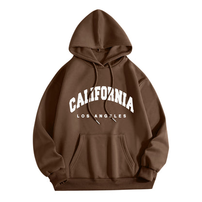 Hoodie With Letter Print Sweater
