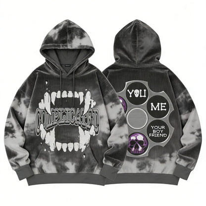 Fashion Casual Printed Polyester Sweater
