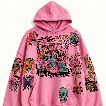 Fashion Casual Printed Polyester Sweater
