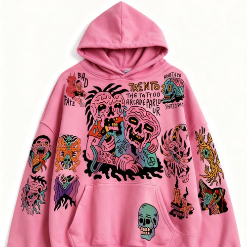 Fashion Casual Printed Polyester Sweater