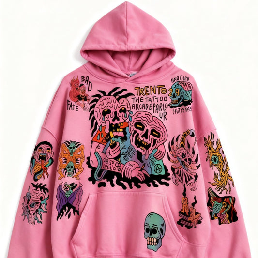 Fashion Casual Printed Polyester Sweater