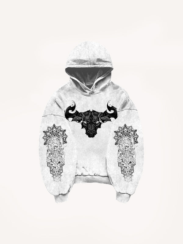 Fashion Casual Printed Polyester Sweater