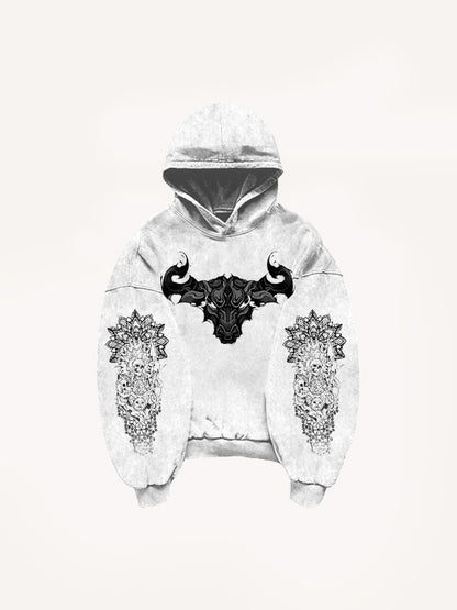 Fashion Casual Printed Polyester Sweater