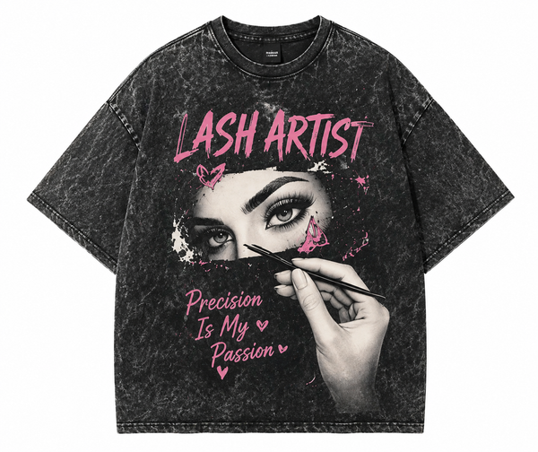 Lash Artist Acid Wash Tee – Precision Is My Passion