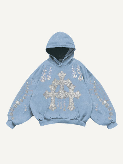 Fashion Casual Printed Polyester Sweater