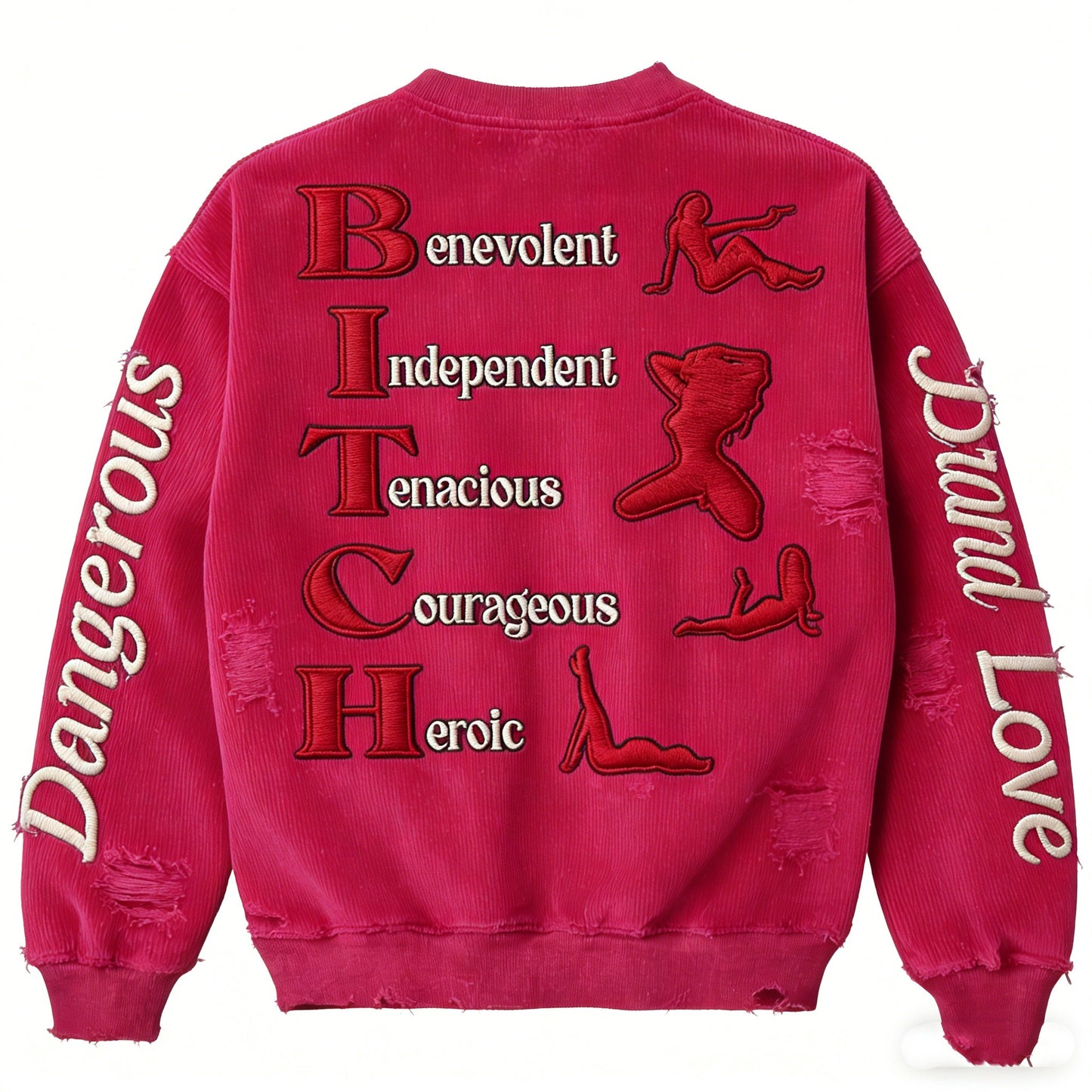 Fashion Casual Printed Polyester Sweater