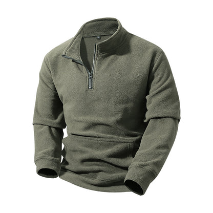 Men's Fashion Half-Zip Pullover Hoodie