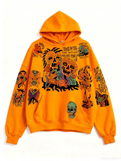 Fashion Casual Printed Polyester Sweater