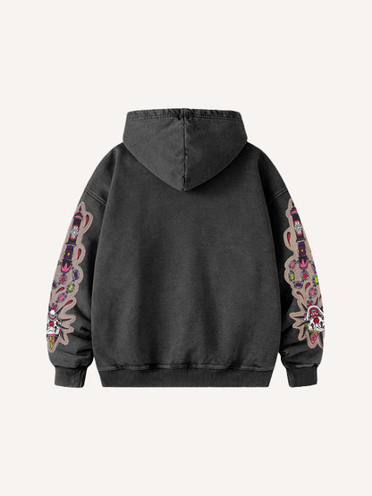 Fashion Casual Printed Polyester Sweater