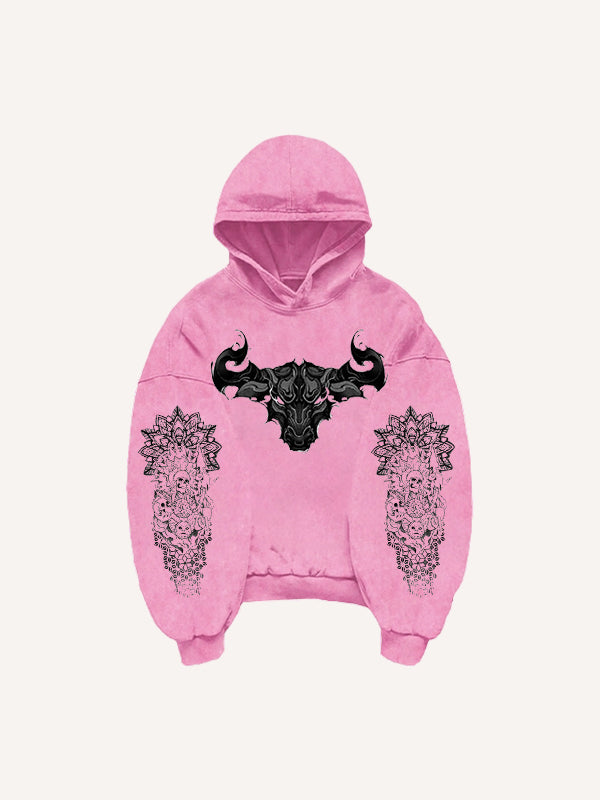 Fashion Casual Printed Polyester Sweater
