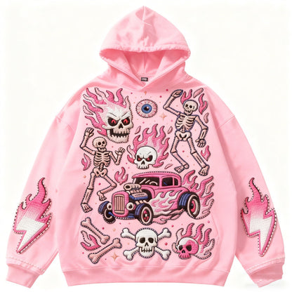 Fashion Casual Printed Polyester Sweater
