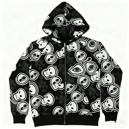 Fashion Casual Printed Polyester Sweater