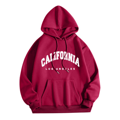 Hoodie With Letter Print Sweater
