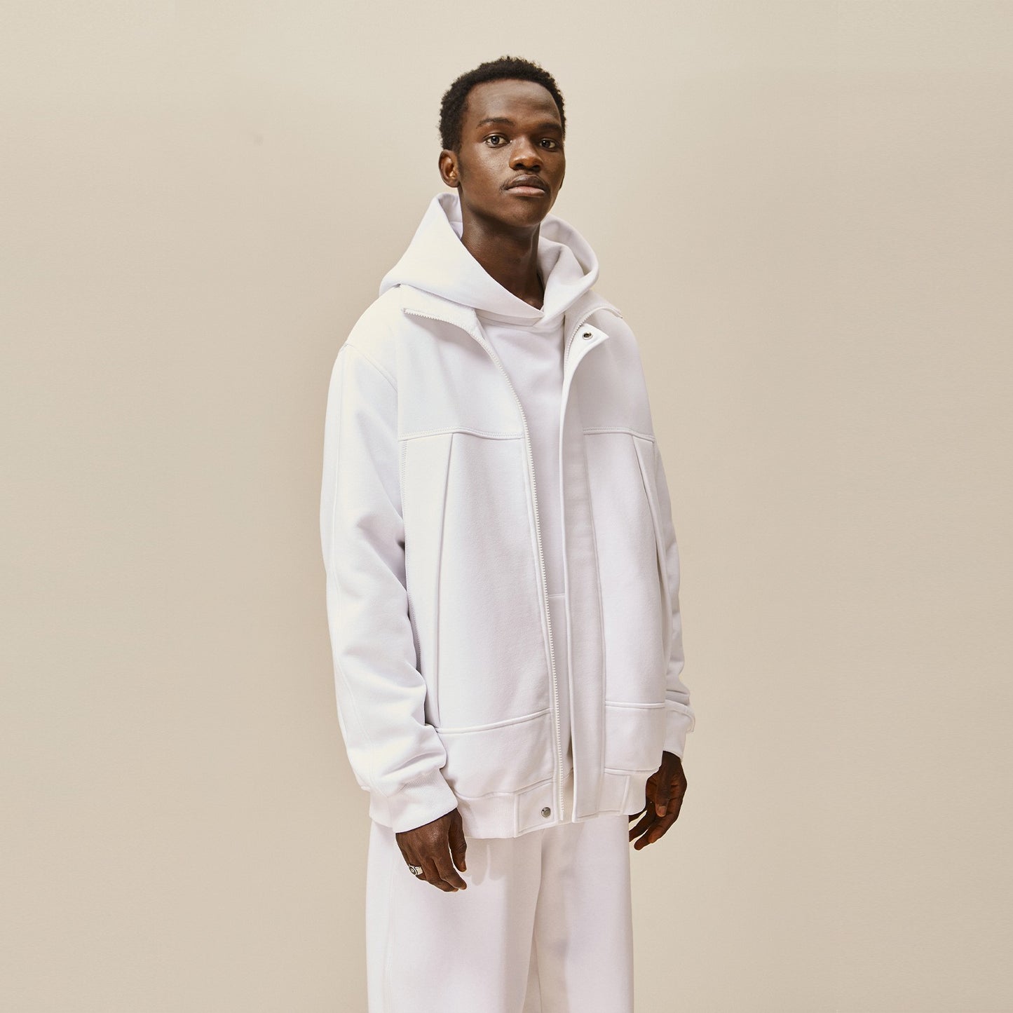 Men's New 400g High Quality Fleece Collar Coat