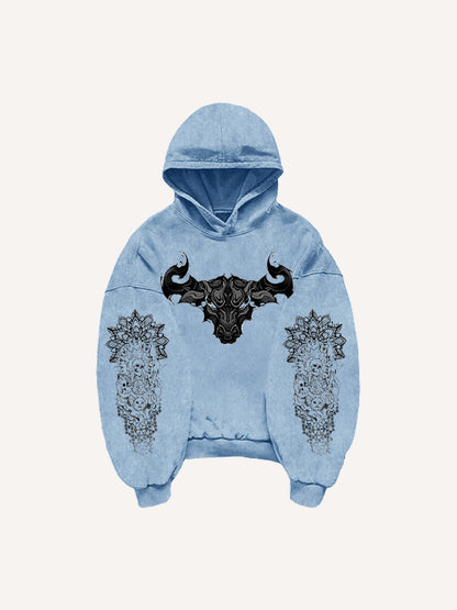 Fashion Casual Printed Polyester Sweater