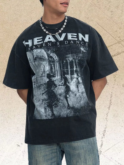 Heaven's Dance Oversized Graphic T-Shirt