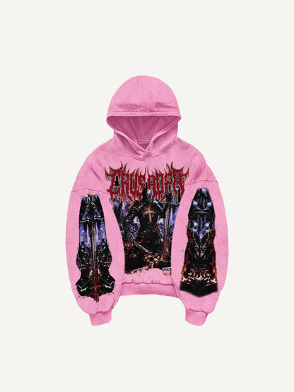 Fashion Casual Printed Polyester Sweater