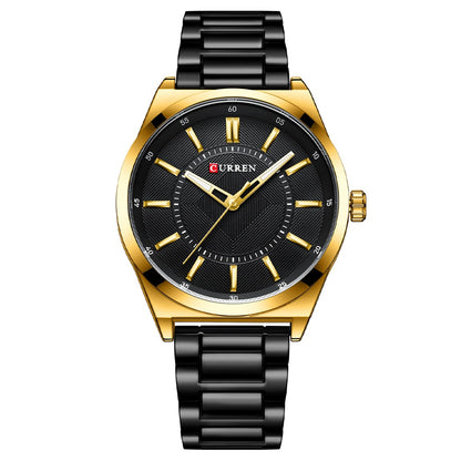 Mens Simple Business Waterproof Bar-Clasp Watch
