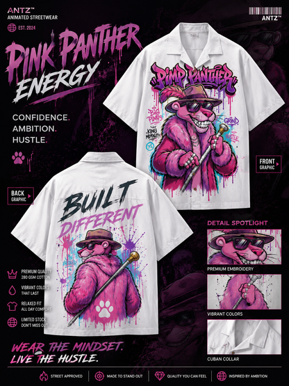Pimp Panther Graphic Tee – Streetwear Anime Graffiti T-Shirt