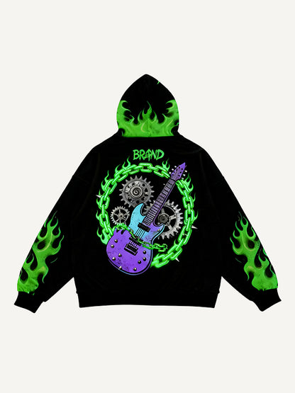 Fashion Casual Printed Polyester Sweater