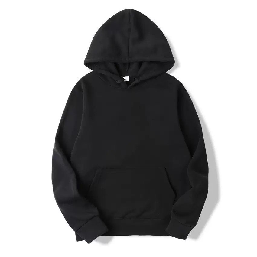 AutumnWinter Fleece Solid-Color Hoodie Same Style As Loose-Fit Casual Sports Hoodie For Couples