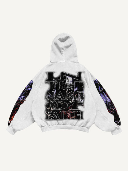 Fashion Casual Printed Polyester Sweater