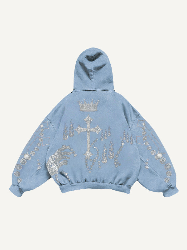 Fashion Casual Printed Polyester Sweater