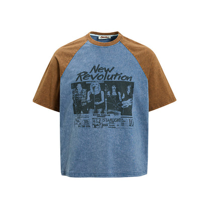 New Revolution Color Block Raglan T-Shirt