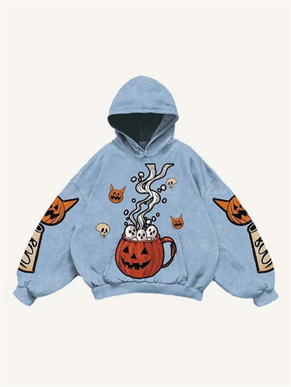Fashion Casual Printed Polyester Sweater