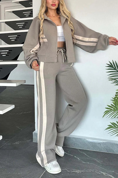 Fashion Two-piece Women's White Sports Suit Loose Sports Shirt Casual Pants Sets Sportswear Women Clothes Tracksuit Women Outfits