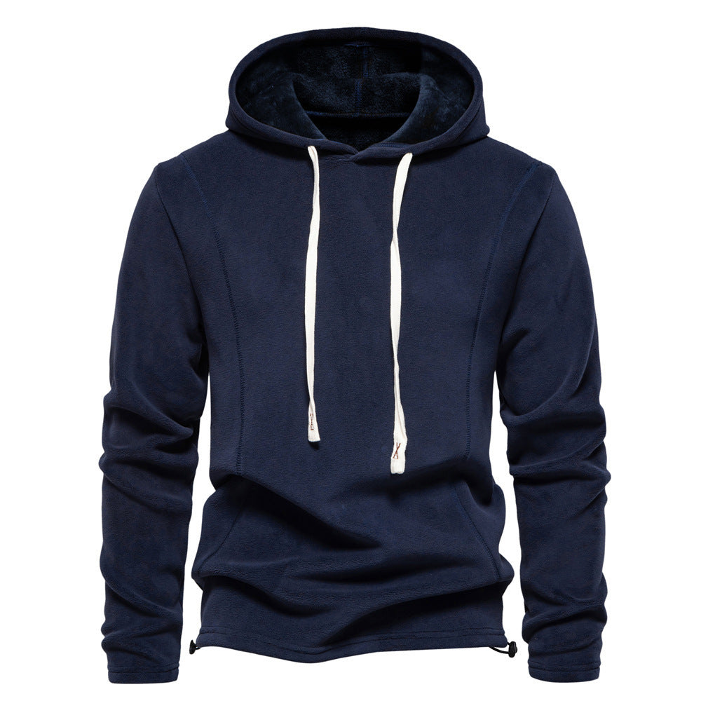 Men's Autumn And Winter New Stand Collar Half Zip Long-sleeved Sweater