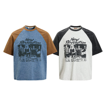 New Revolution Color Block Raglan T-Shirt