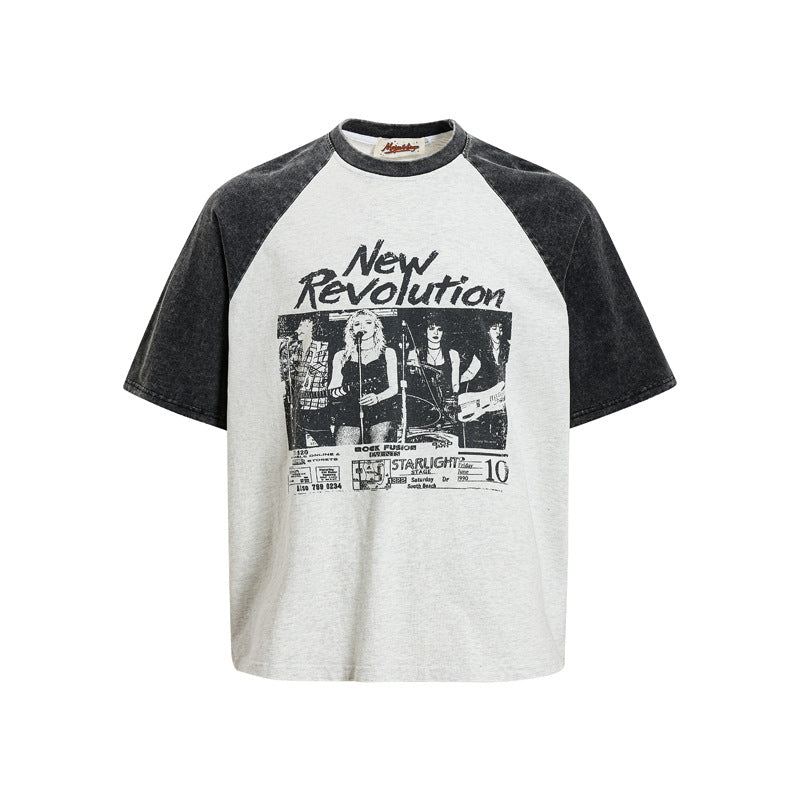 New Revolution Color Block Raglan T-Shirt