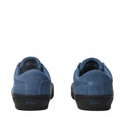 Goluck Designer Skate Shoes For Skateboarding Unisex Suede Leather Blue Trainers  Rubber Sole Sport sneake Walking Casual  Shoe