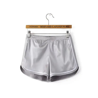 New Women Shorts Summer Silk Slim Beach Casual White Egde Shorts Hot
