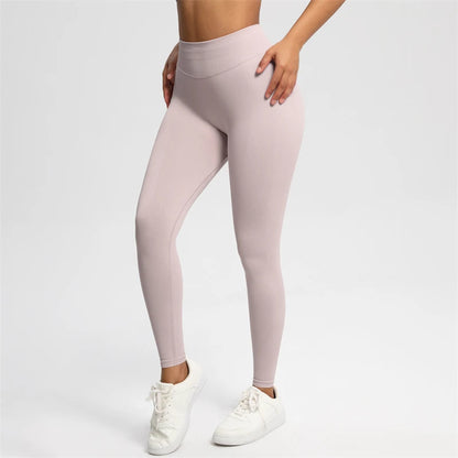 2026 Bum Shaping Leggings Women Seamless Sports Yoga Pants Low Ribbed Band Gym clothes Fitness Workout Scrunch Butt Tight