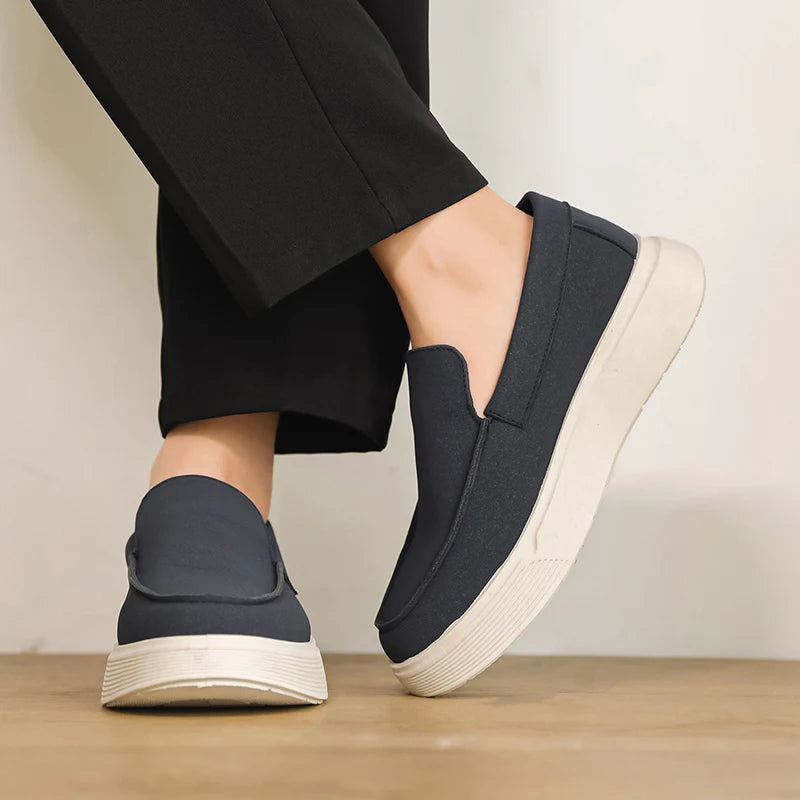 Hot Sale Platform Loafers Man Moccasins Big Size 46 Summer Men's Casual Shoes Comfortable Breathable Slip on Shoes For Men Flats