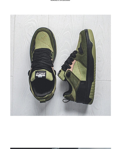 Men's Run Sneaker Walking Leather Shoes Youth Casual Cricket Shoes Fashion Trend Board Shoes Comfort Skateboard Shoes