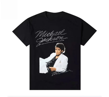 Hot Sale Salute To Michael Jackson Graphic Print T-Shirt Women Men Cotton Casual Streetwear Fashion Oversized Top Summer New Tee