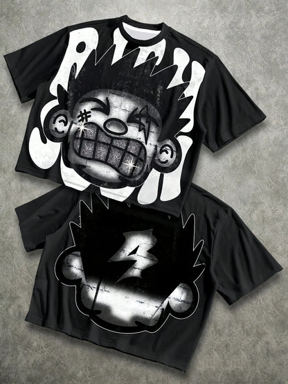 2026 Summer New Men's T-shirt - 3D Trendy Streetwear Pattern Print - Fashionable Street Style - Comfortable and Breathable